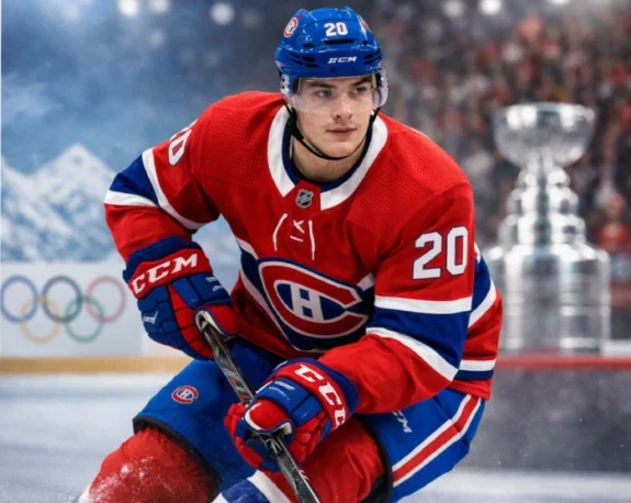 Juraj Slafkovský hrá v NHL za Montreal